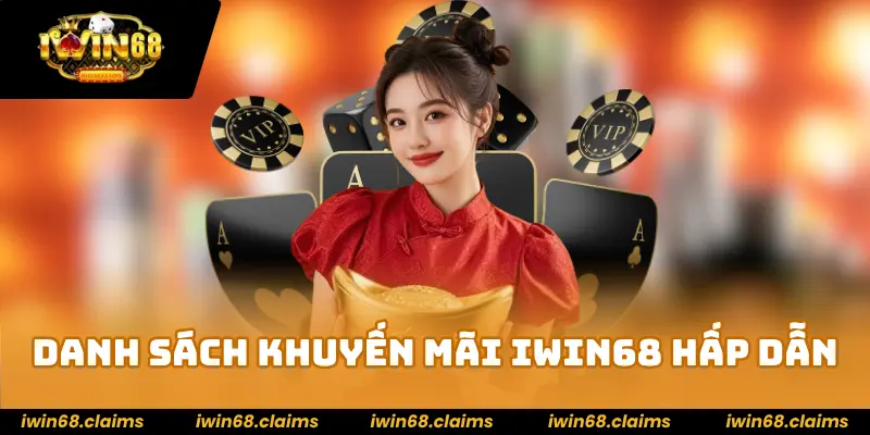 Danh sách khuyến mãi iWIN68 hấp dẫn